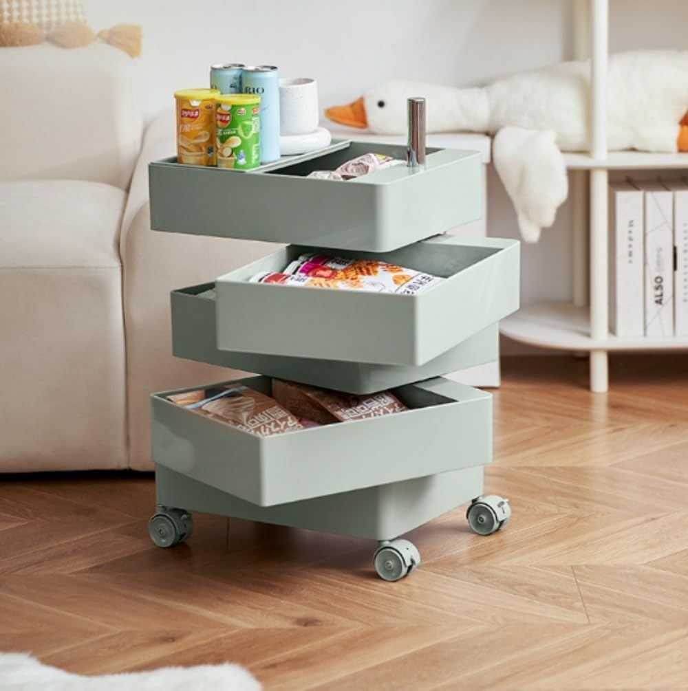 Amazon.co.jp: ワゴン キャスター付き 5段 おしゃれ 360度 回転式